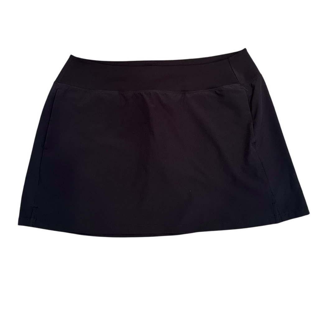 UA Black Skort Athletic Wear Pockets Summer Neutral Pickle Ball Vacay Sz XL